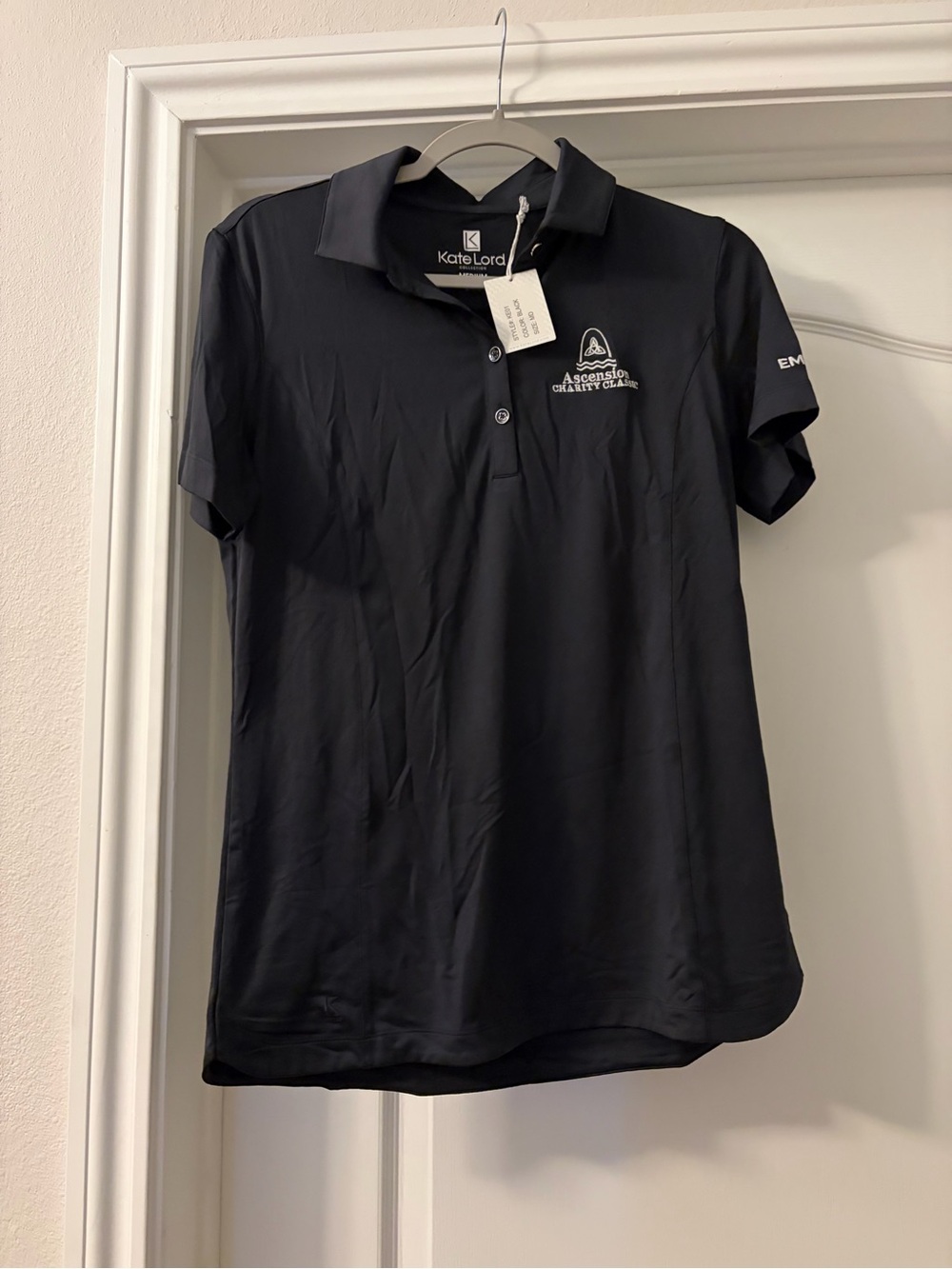 Kate Lord Women's Black  Golf Polo Ascension Charity Classic Logo ⛳️🏌️‍♀️